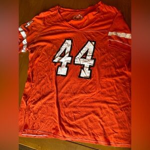 Cato plus size 22/24W Orange and White Jersey Top (#44).